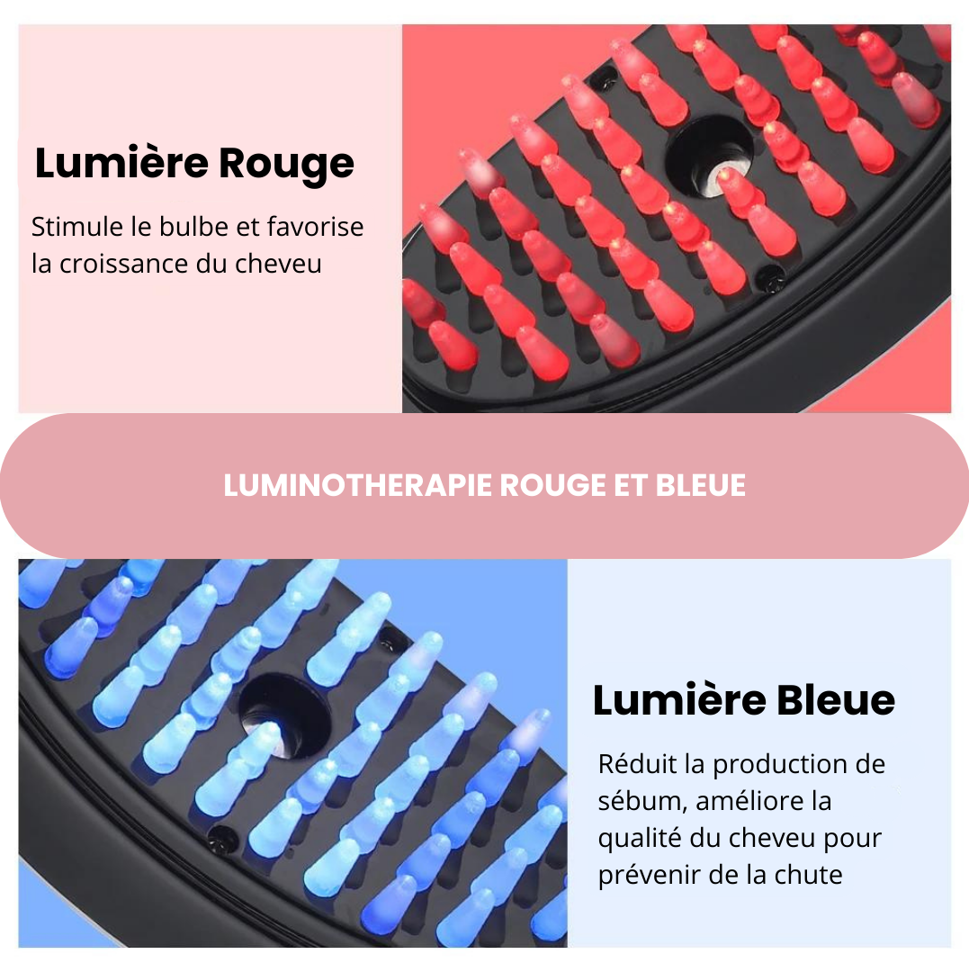 Therapy Kare® - Brosse à cheveux led soin intensif